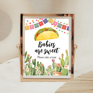 Poster Taco Bout Um Bebê Fiesta Babies são Doces