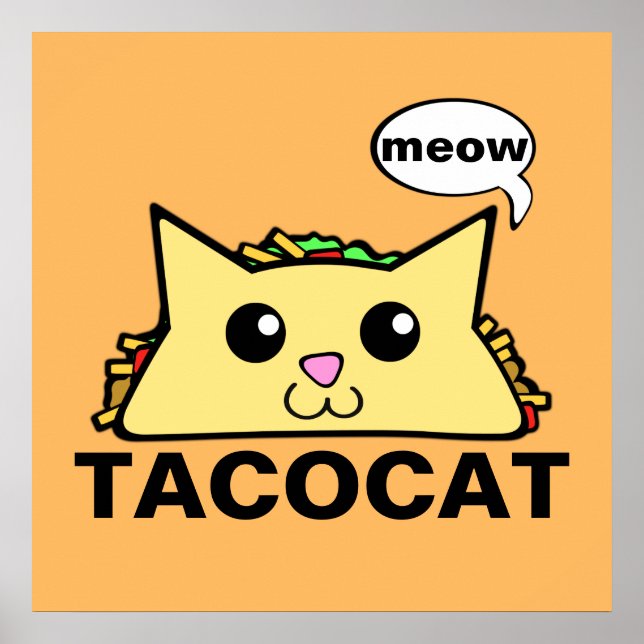 Póster Taco Cat (Frente)