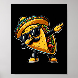 Poster Taco Cinco De Mayo Funny Dia de os pais Mexicano