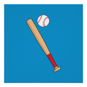 Póster Taco de Beisebol com Bola