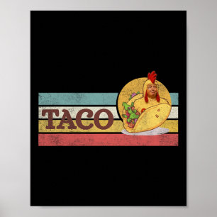 Poster Taco Engraçado Trump Sempre Desiste T.a.c.o 3 