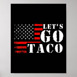 Poster Taco Engraçado Vamos Go Taco