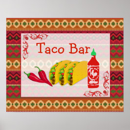 Poster Taco - Sinal de Bar
