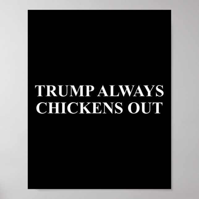 Poster Taco - Trump Sempre Desiste  (Frente)