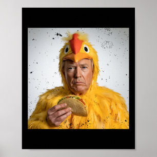 Poster Taco Trump Sempre Desiste Piadas Tarifas Humor