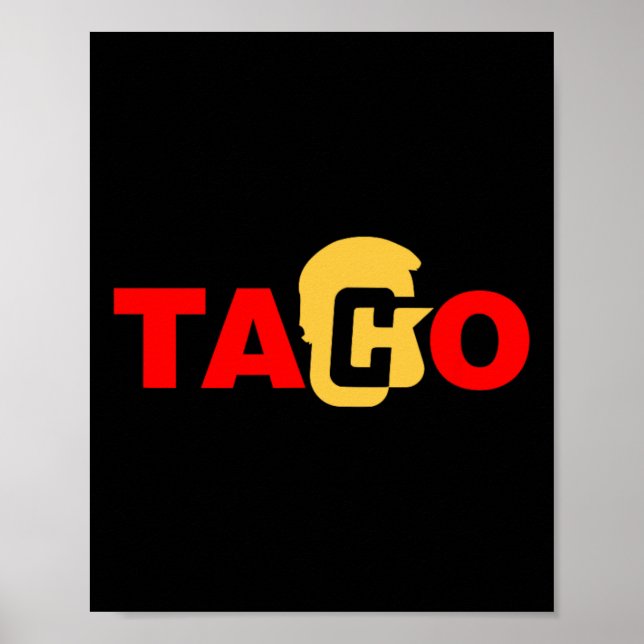 Poster Taco Trump Sempre se Esquiva  (Frente)