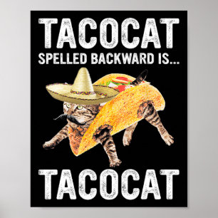 Poster Tacocat Ortografado Para Trás É... Tacocat Para Ta