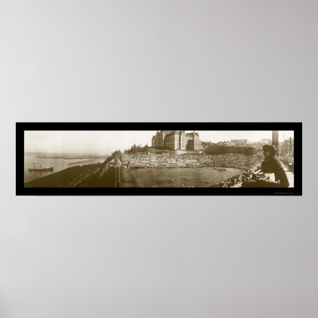 Poster Tacoma WA Stadium Day Photo 1913 (Frente)