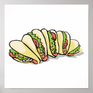 Póster tacos