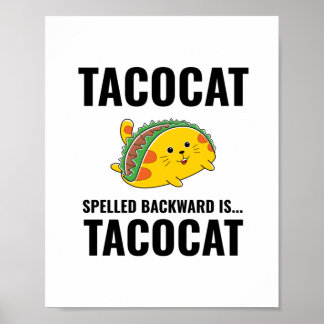 Poster Tacos engraçados Tacos mexicanos comida