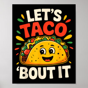 Poster Tacos engraçados vamos taco sobre cinco de maio me