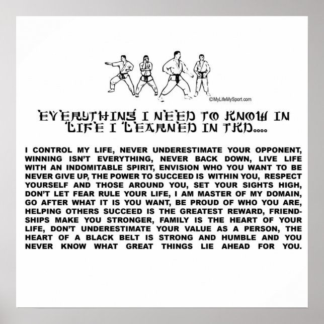 PÓSTER TAEKWONDO (Frente)