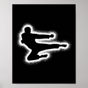 Poster Taekwondo Arts Marciais Meninos Homens Karate