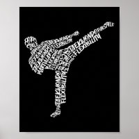 Taekwondo Martirizam Tipografia Crianças Homens Me