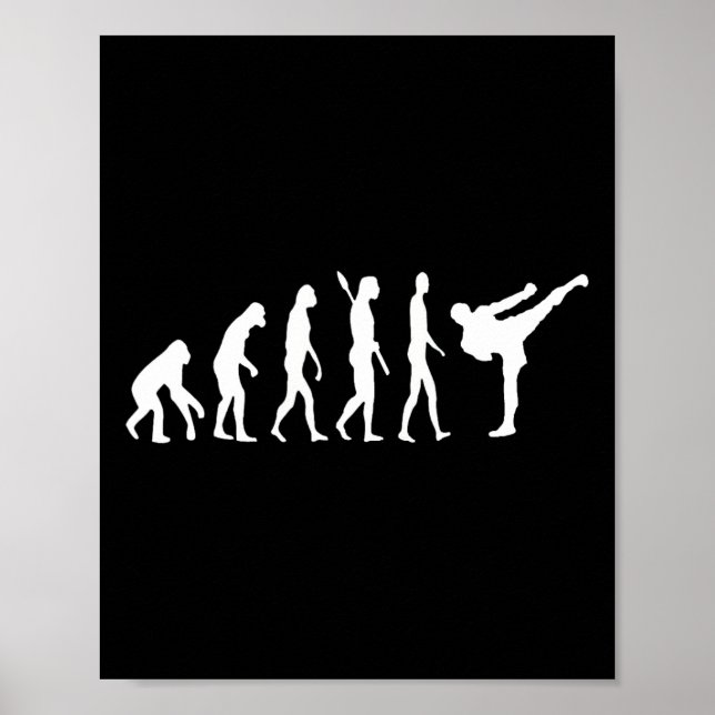 Poster Taekwondo Mma Evolution Judo Kung Fu Tkw Kickboxin (Frente)