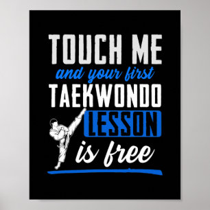 Poster Taekwondo para Crianças Homens Mulheres Meninos Me