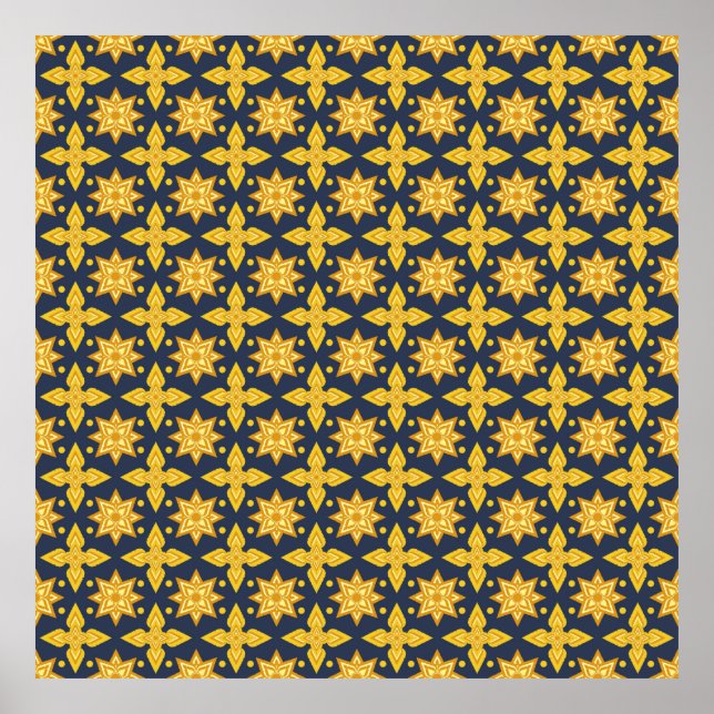 Poster Tailandês Padrão Ornamental Background abstract, a (Frente)