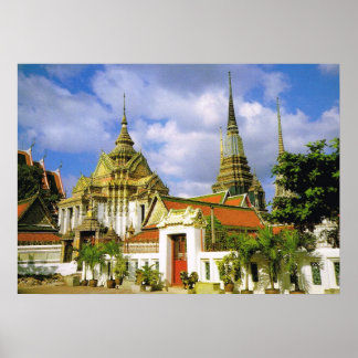 Póster Tailândia, Bangkoj Wat Phra Chetuphon