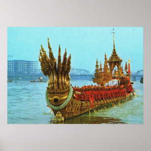 Póster Tailândia, Bangkok, Royal Barge