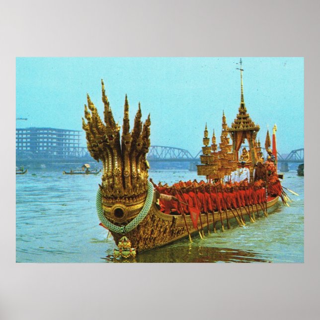 Póster Tailândia, Bangkok, Royal Barge (Frente)