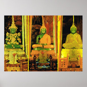 Poster Tailândia, Banguecoque, Buddha esmeralda