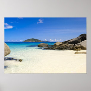 Póster Tailândia, Mar de Andamão. Ilha Ko Miang Similan
