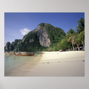 Poster Tailândia, Mar de Andamão, Ilha Ko Phi Phi, Praia