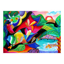 Taino & Vejigantes PR - arte por Galina -