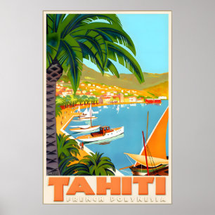 Poster Taiti Polinésia Francesa Grupo Barlavento Sociedad