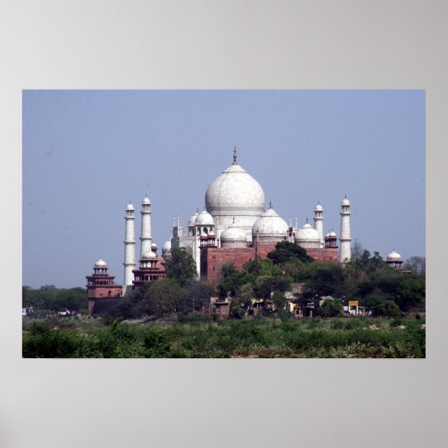 Poster taj mahal distante (Frente)
