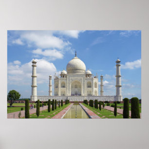 Póster Taj Mahal em Agra Índia