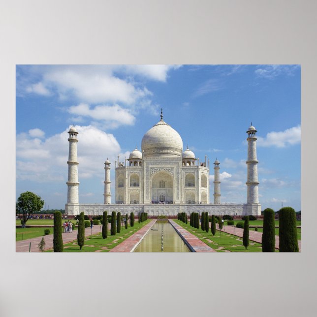 Póster Taj Mahal em Agra Índia (Frente)