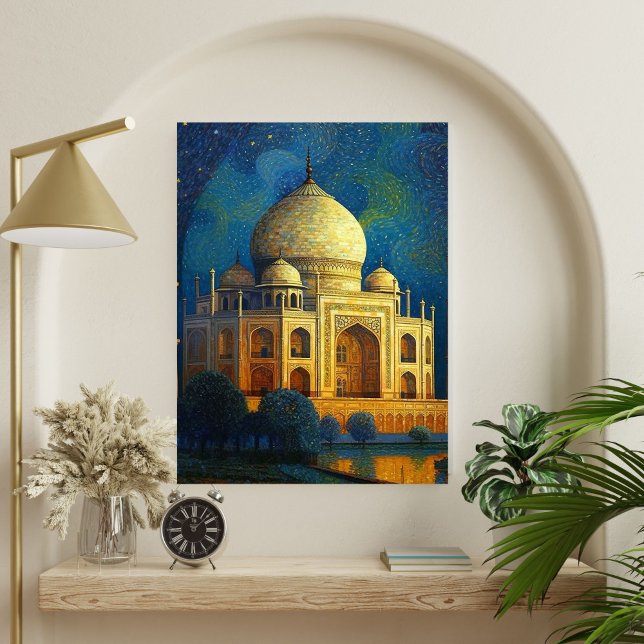 Poster Taj Mahal encantado - Impressionista AI Art Poste (Criador carregado)