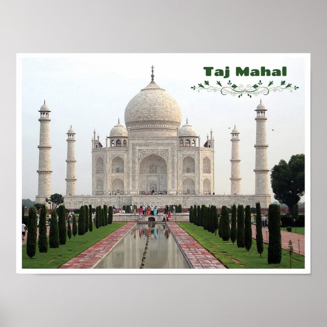 Poster Taj Mahal - Índia (Frente)