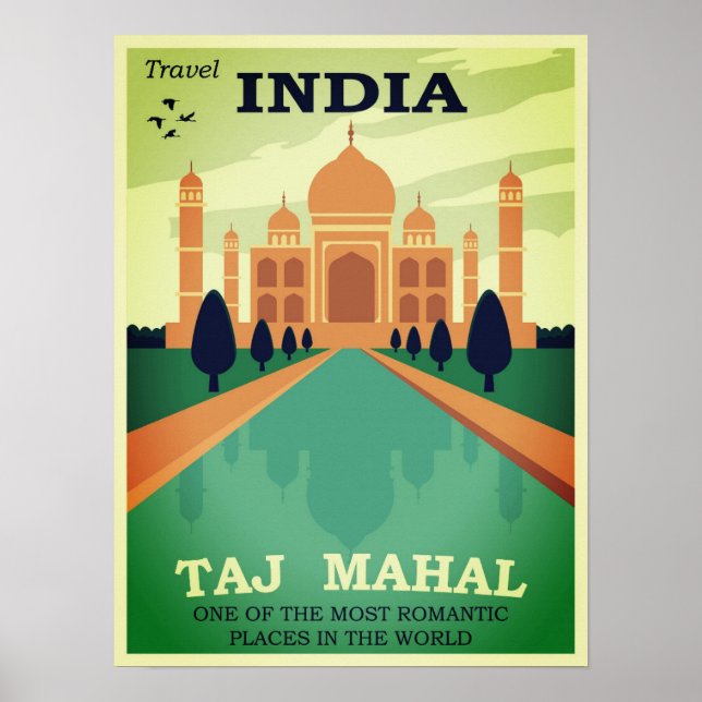 Poster Taj Mahal Índia (Frente)