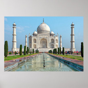 Poster taj mahal Mausoleum India