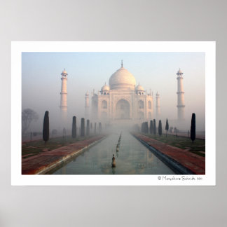 Póster Taj Mahal Mist
