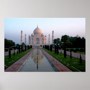 Póster Taj Mahal na aurora