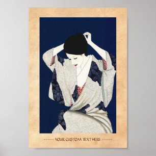 Póster Takasawa Keiichi Hair classic japanese lady woman