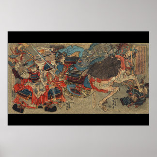 Poster Takeda Shingen and Uesugi Kenshin