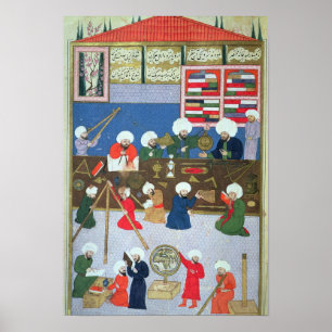 Póster Takyuddin e outros astrônomos