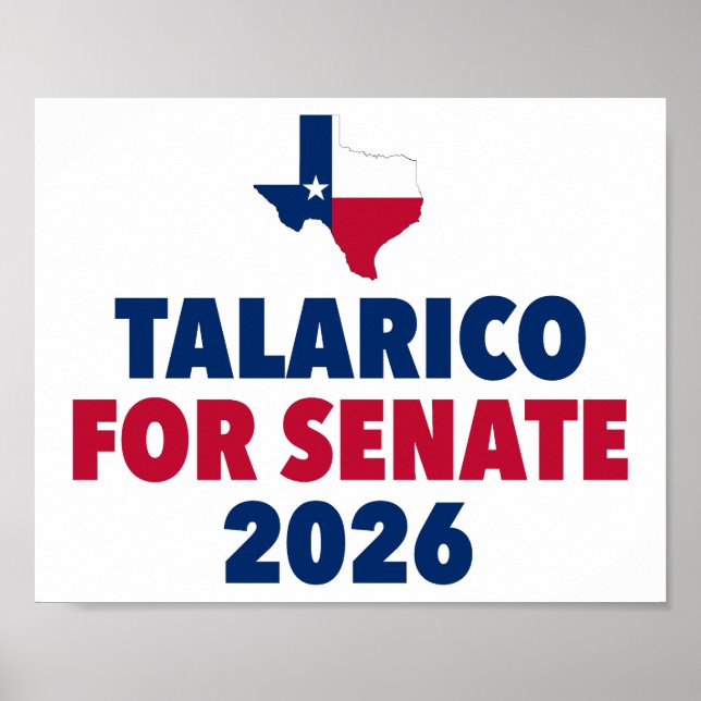 Poster Talarico para Senado Eleição 2026 Texas (Frente)