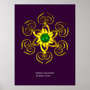 Poster TALISMÃ VERDE,roxo