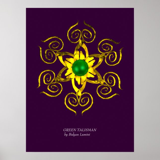Poster TALISMÃ VERDE,roxo (Frente)