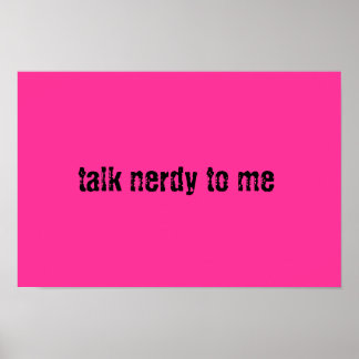 Póster Talk Nerdy