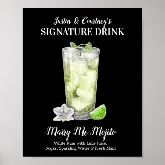 Poster Tall Mojito ・ PERSONALIZAR esta Assinatura Beber P