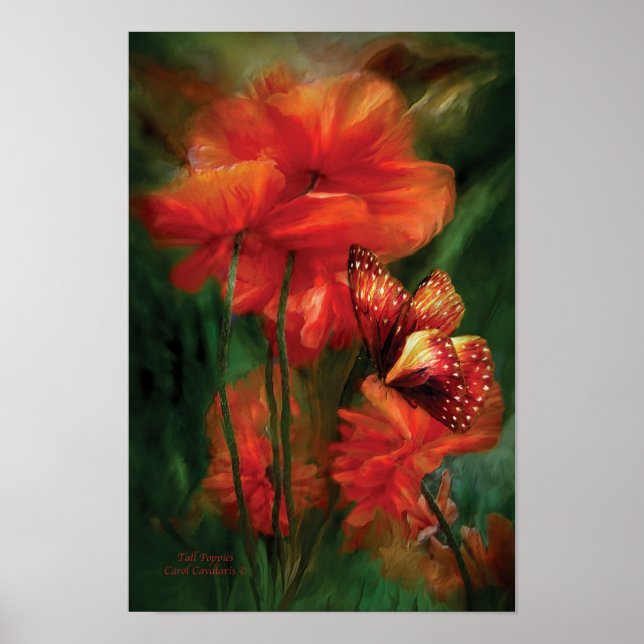 Póster Tall Poppies Art Poster/Impressão (Frente)