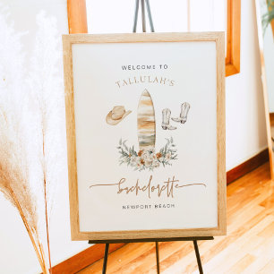 Poster TALLULAH Coastal Cowgirl Bachelorette Welcome