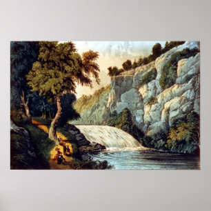 Poster Tallulah Falls—Geórgia - 1907