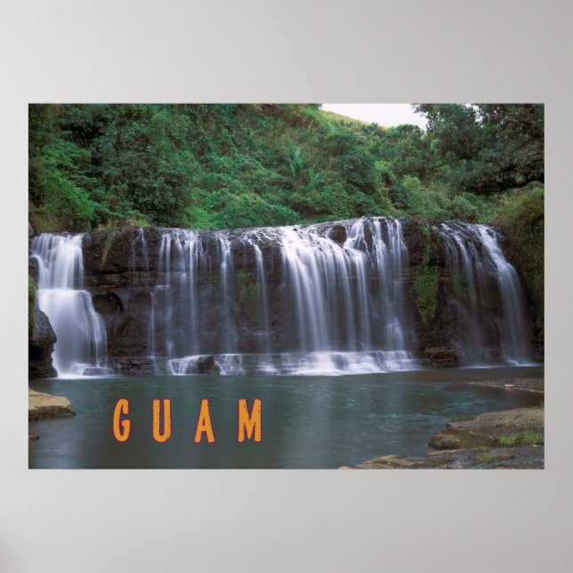 Póster Talofofo quedas Guam (Frente)